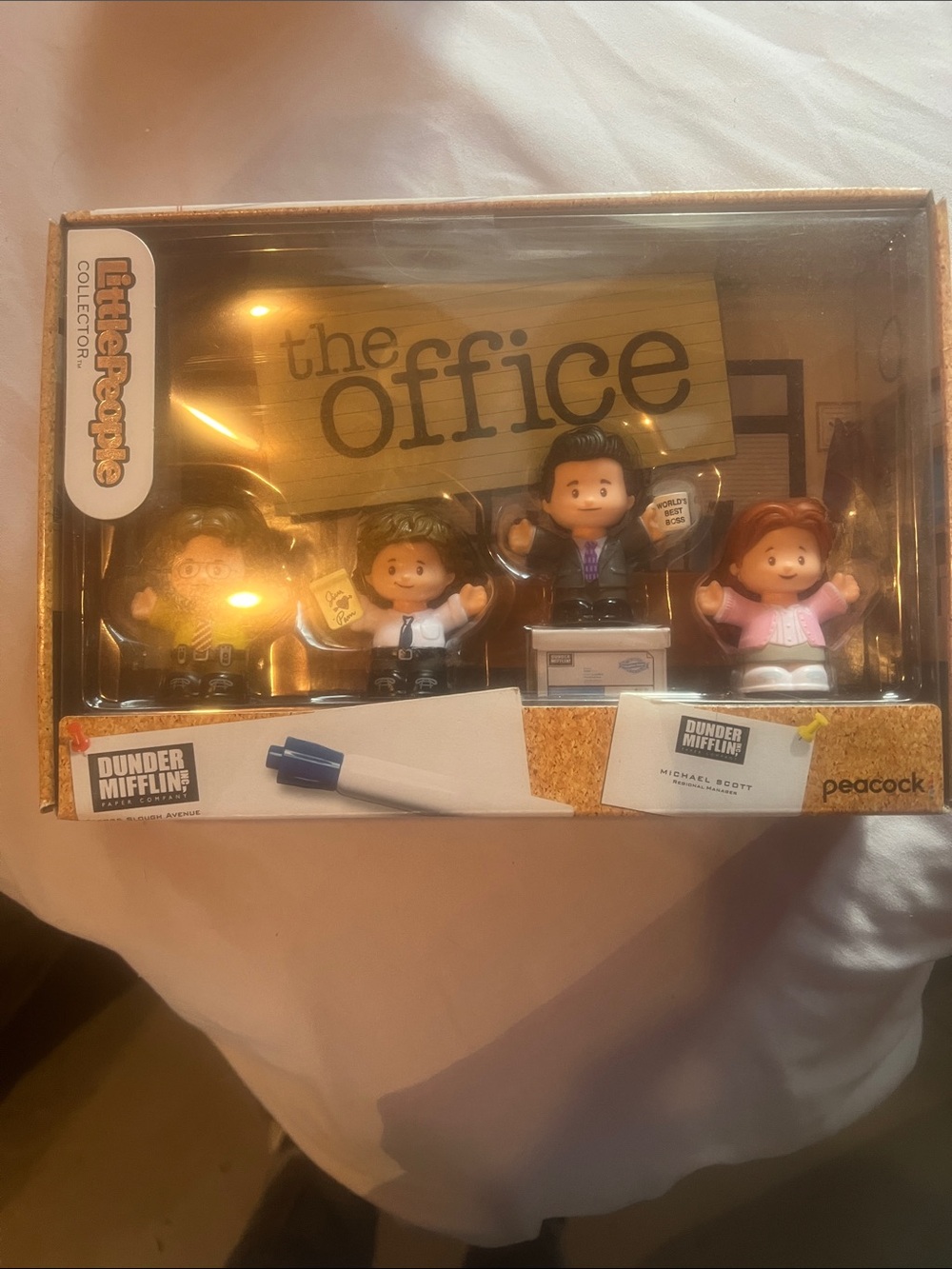 Fisher-Price The Office Figure Set – Yellow, Black, Pink, Brown